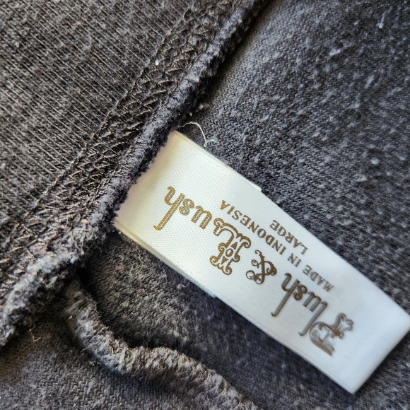 VS 2 Piece Black Terry Lounge Set L - Picture 12 of 13